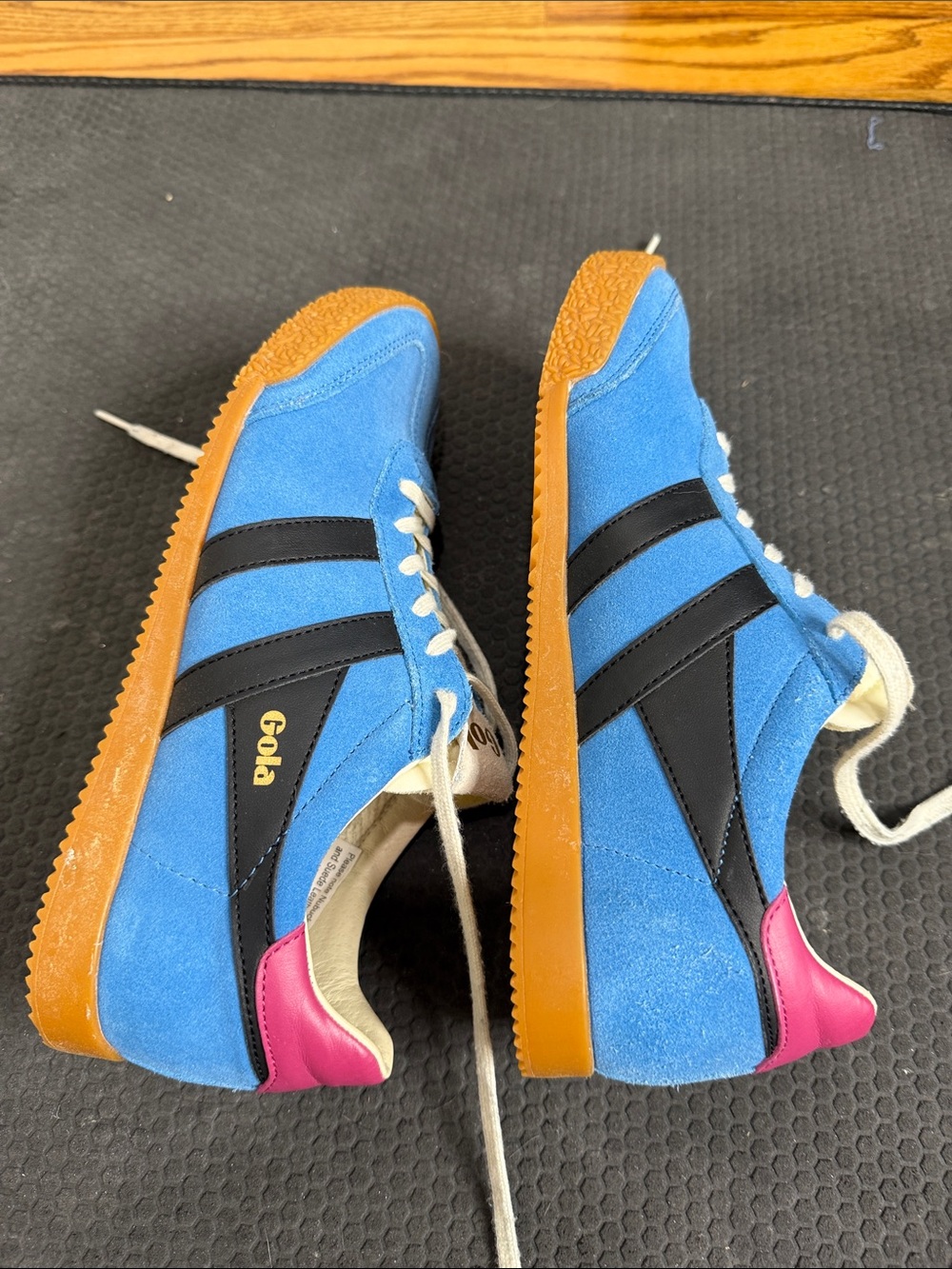 Gola women’s Blue Suede Elan Sneakers - Picture 5 of 7